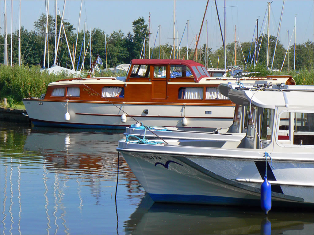 Barton Turf, Norfolk Broads, including Barton Broad, Cox's Boatyard