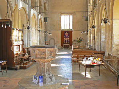 Inside Binham Priory
