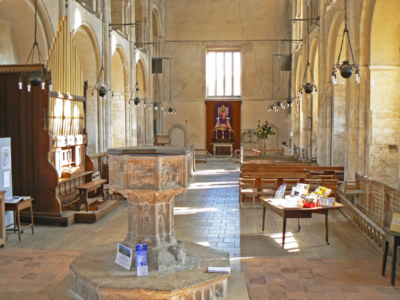 Inside Binham Priory