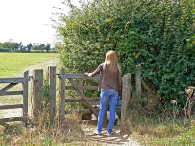 Burgh Castle Path Gate