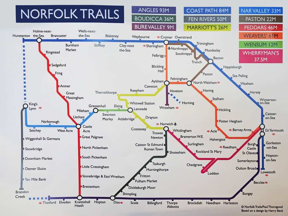Norfolk Trails Chart