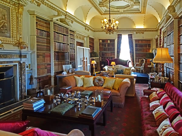 Holkham Hall Library Lounge