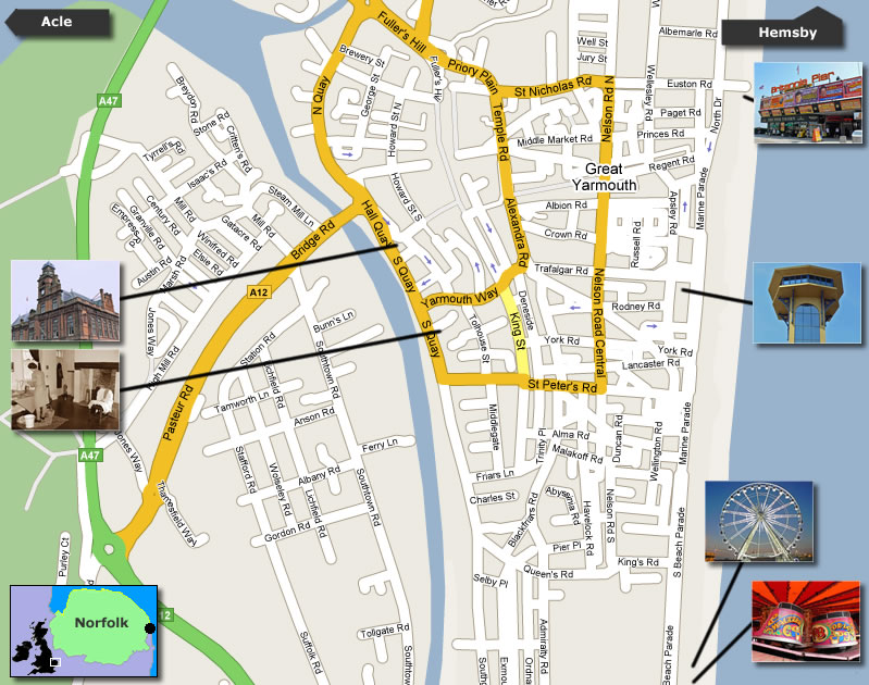 Great Yarmouth Map