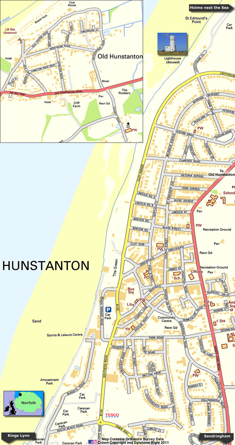 Hunstanton Map
