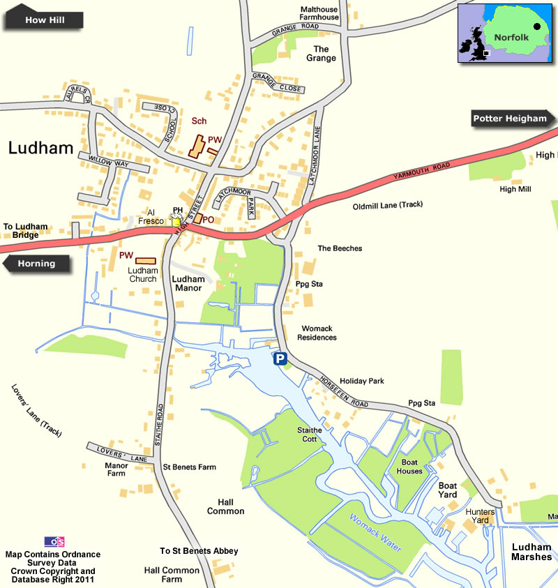 Ludham Map