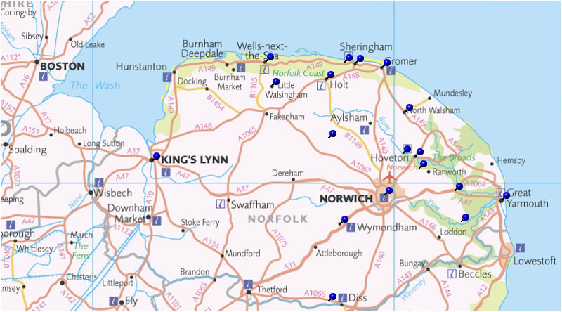 Norfolk Railway Map