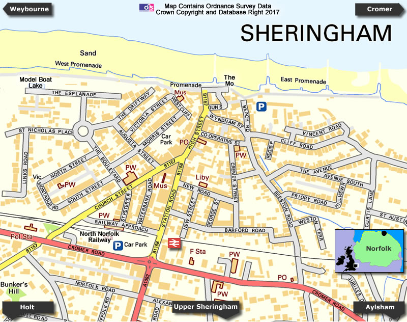 Sheringham Map