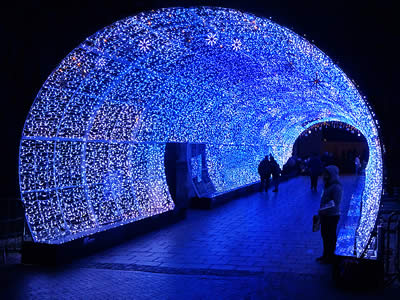 Blue Light Tunnel