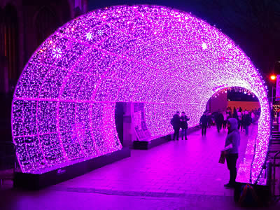 Pink Light Tunnel