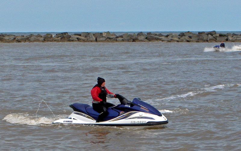 Jet-skiing